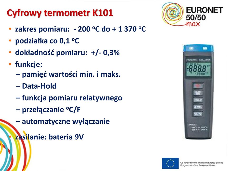 pamięć wartości min. i maks.