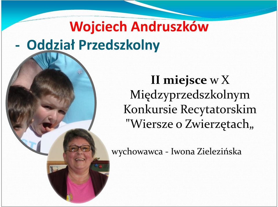 Międzyprzedszkolnym Konkursie