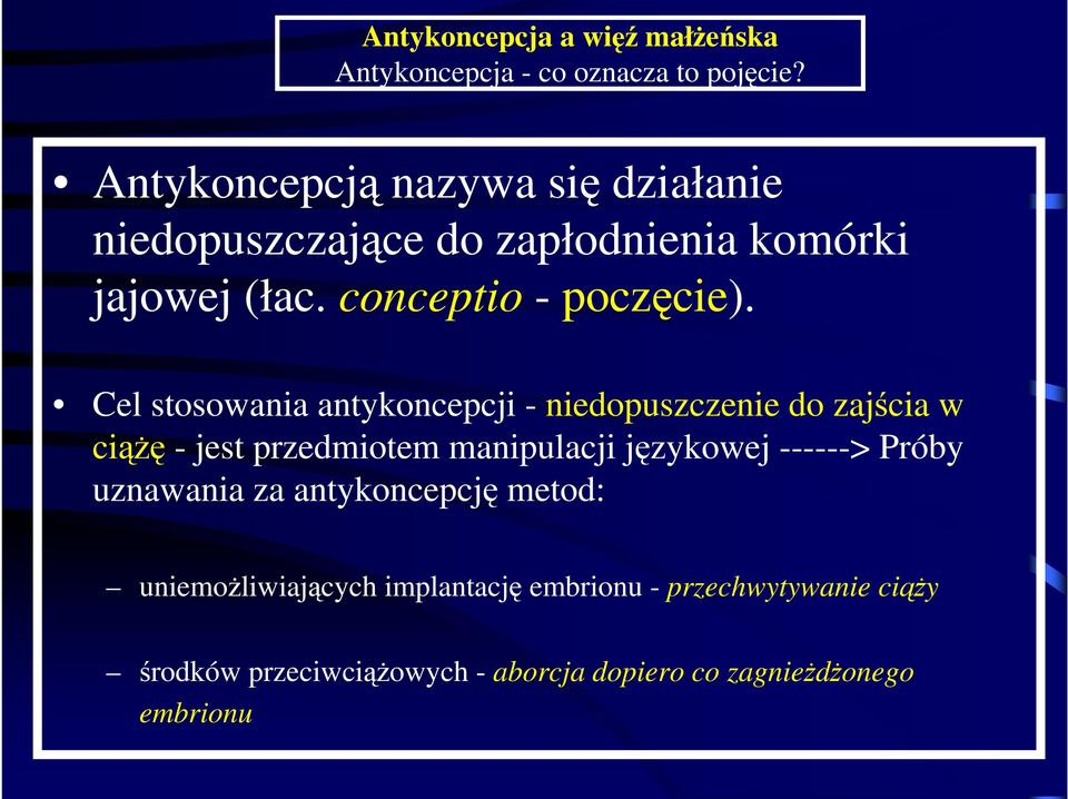 conceptio - poczęcie).