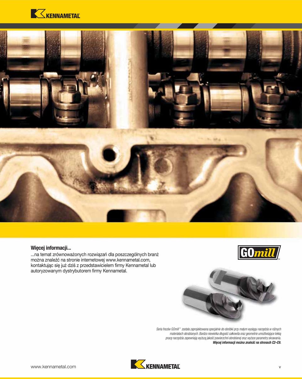 przedstawicielem firmy Kennametal lub autoryzowanym dystrybutorem firmy Kennametal.