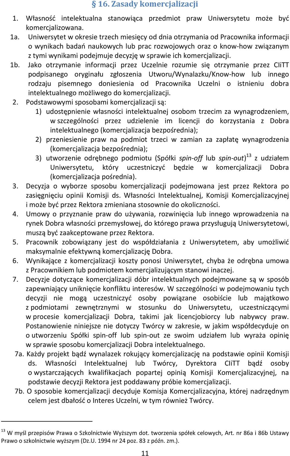ich komercjalizacji. 1b.