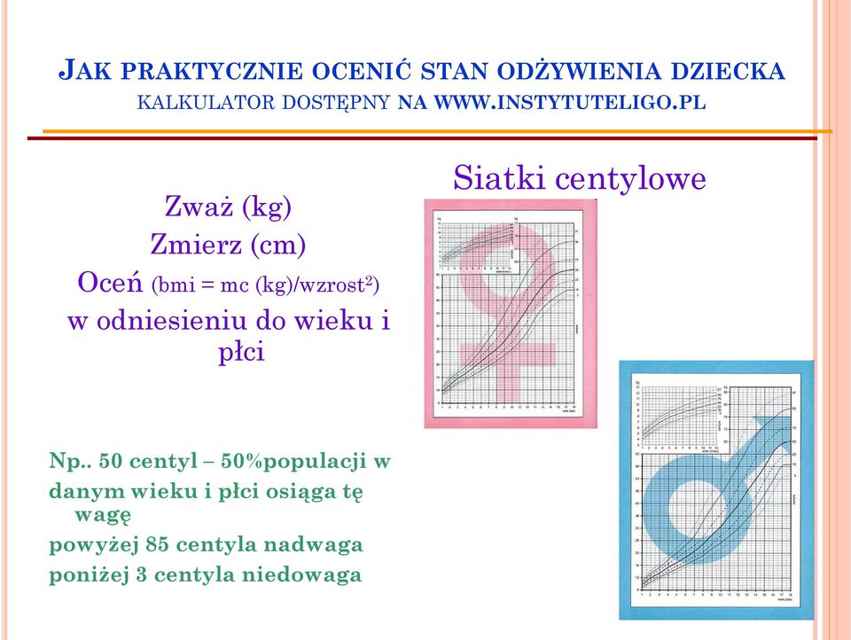 PL Zważ (kg) Zmierz (cm) Oceń (bmi = mc (kg)/wzrost 2 ) w odniesieniu do