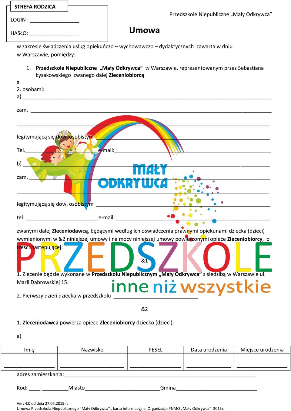 e-mail: b) zam. legitymującą się dow. osobistym tel.