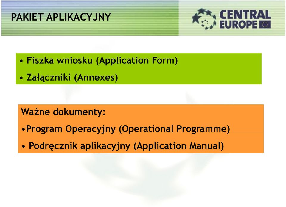 dokumenty: Program g Operacyjny y