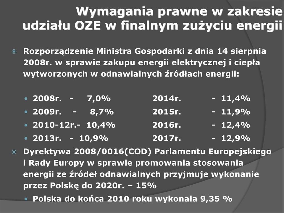 - 8,7% 2015r. - 11,9% 2010-12r.- 10,4% 2016r. - 12,4% 2013r. - 10,9% 2017r.