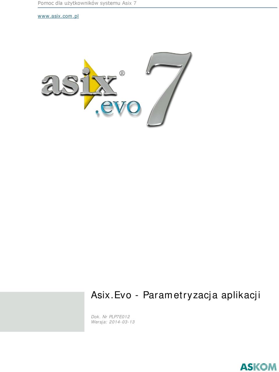 Evo - Parametryzacja aplikacji