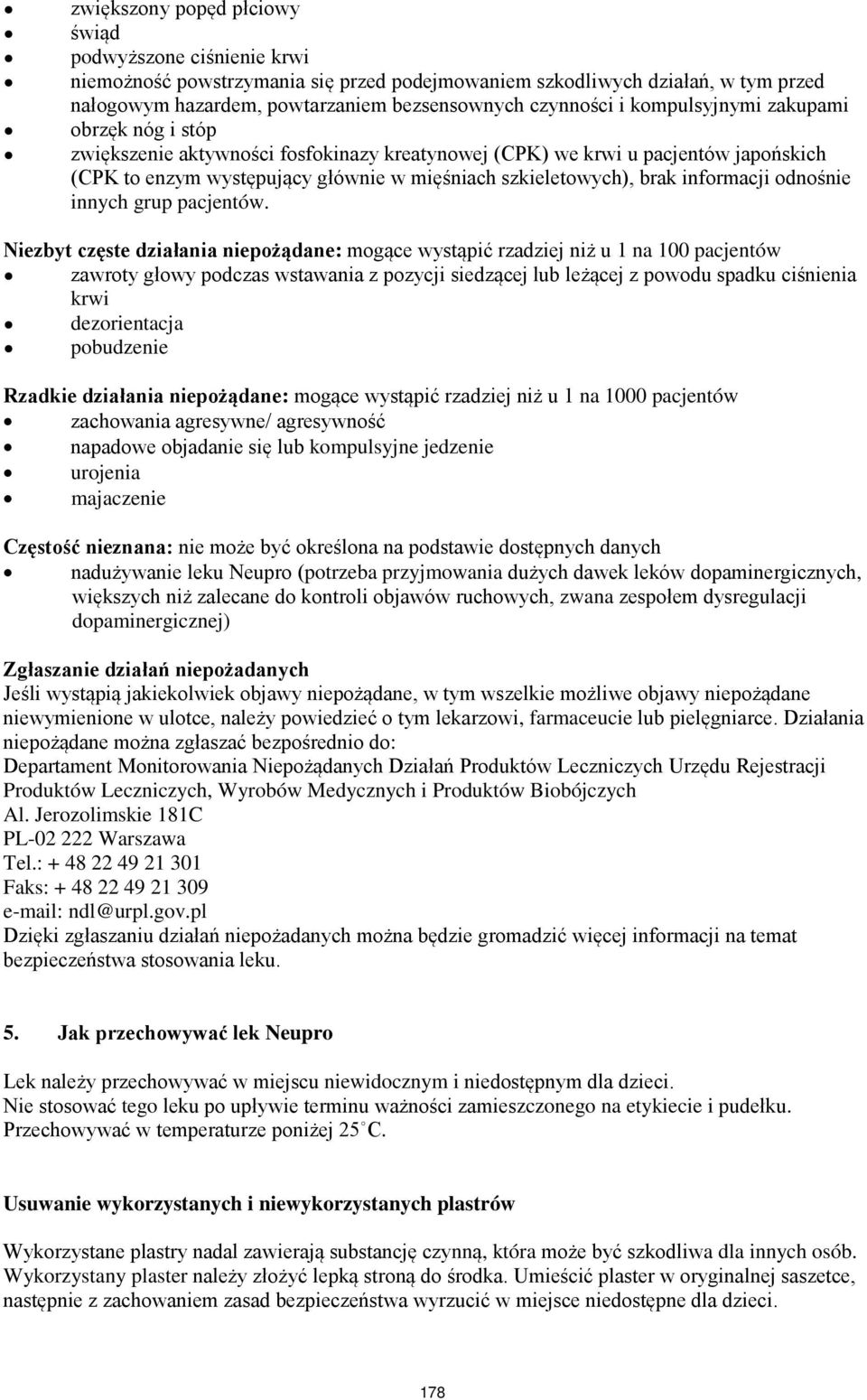 informacji odnośnie innych grup pacjentów.