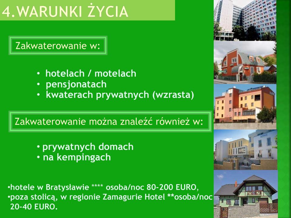prywatnych domach na kempingach hotele w Bratysławie ****