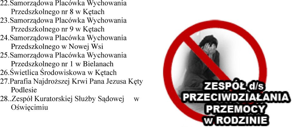 Samorządowa Placówka Wychowania Przedszkolnego w Nowej Wsi 25.