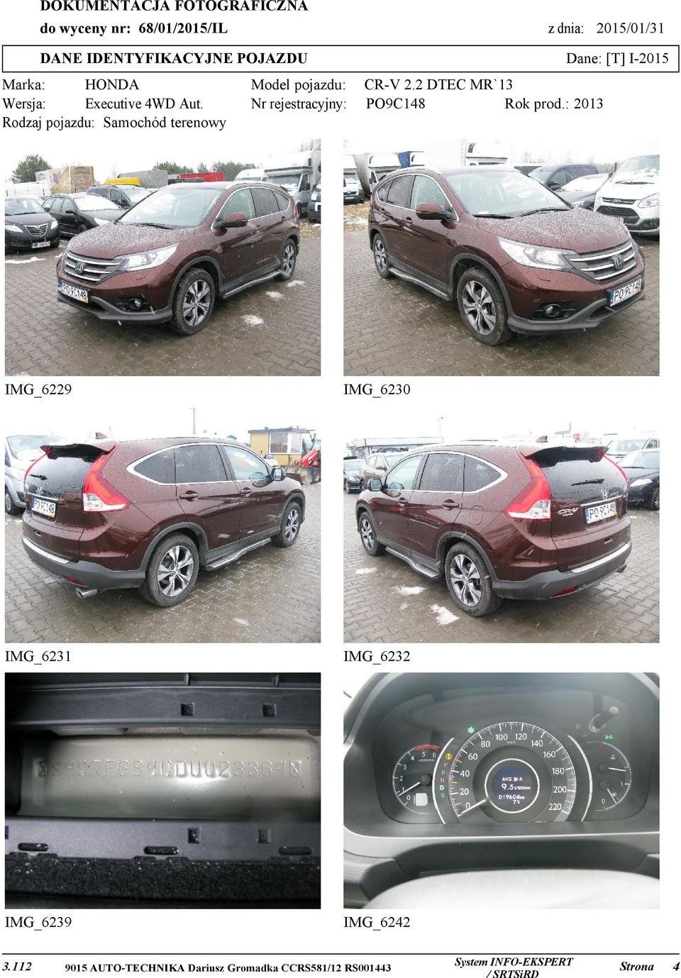 2 DTEC MR`13 Wersja: Executive 4WD Aut. Nr rejestracyjny: PO9C148 Rok prod.