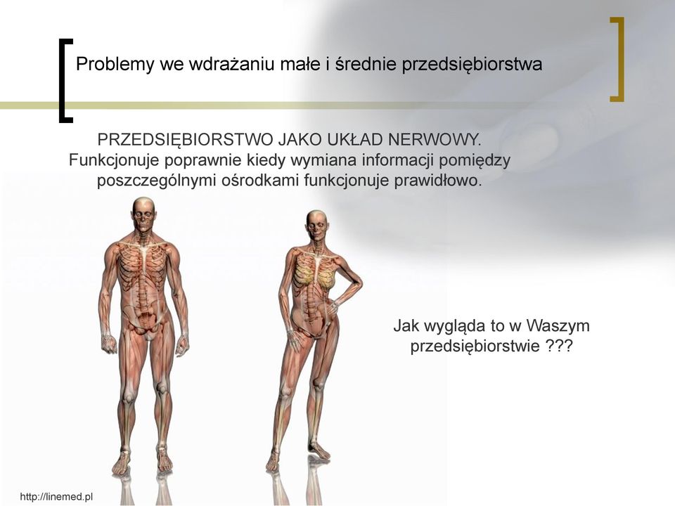 Funkcjonuje poprawnie kiedy wymiana informacji pomiędzy