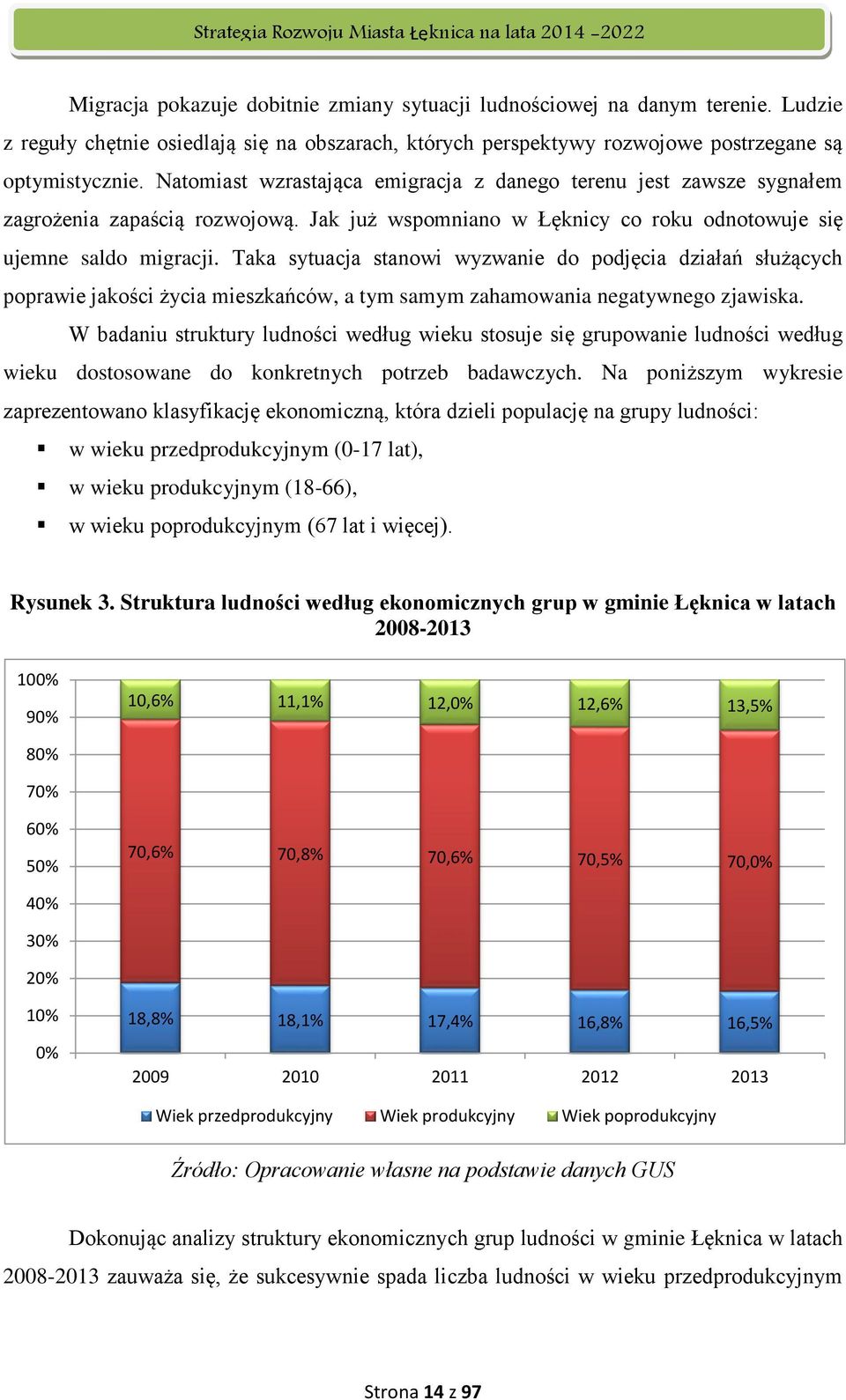 Taka sytuacja stanowi wyzwanie do podjęcia działań służących poprawie jakości życia mieszkańców, a tym samym zahamowania negatywnego zjawiska.