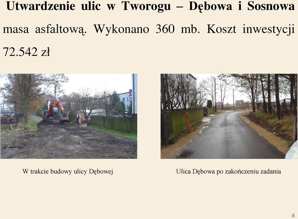 Koszt inwestycji 72.