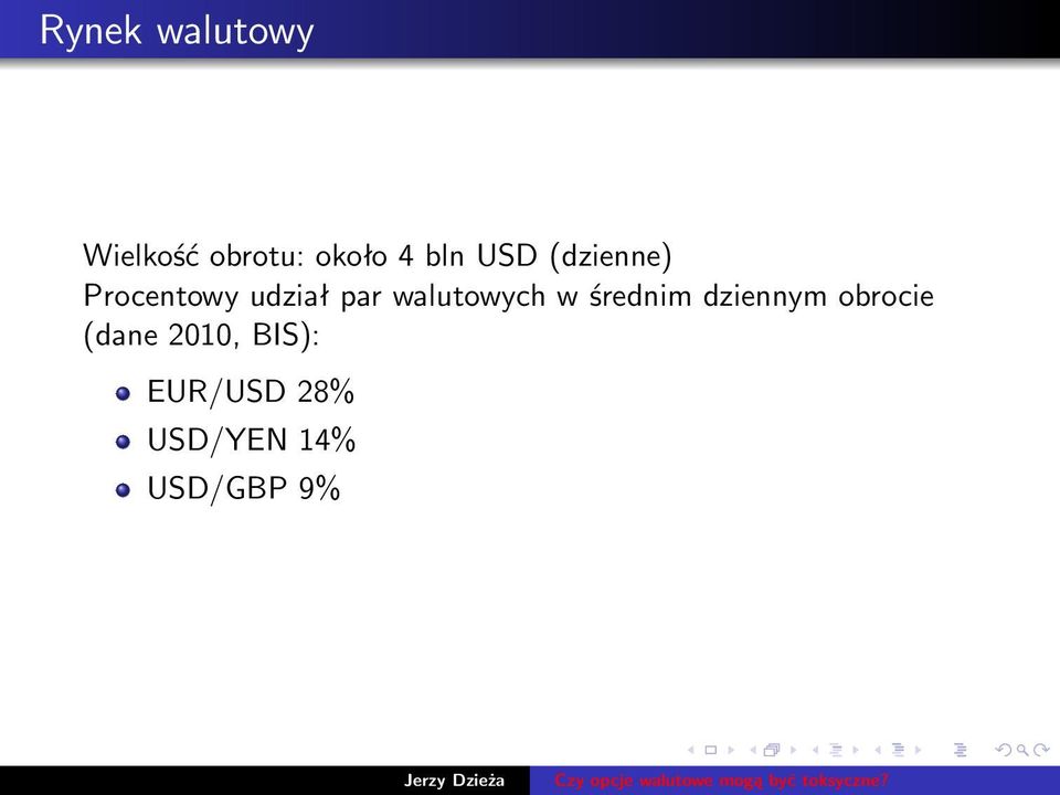 walutowych w średnim dziennym obrocie