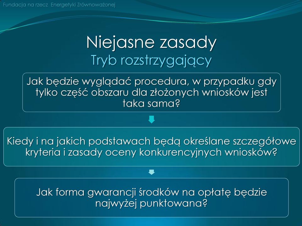 Kiedy i na jakich podstawach będą określane szczegółowe kryteria i zasady