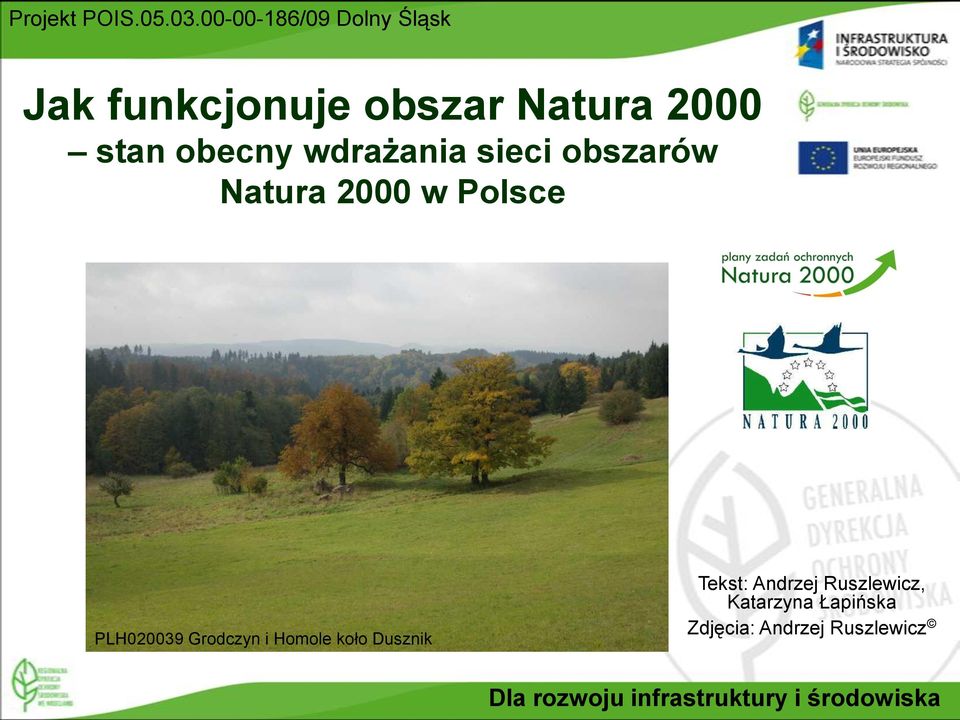 wdrażania sieci obszarów Natura 2000 w Polsce PLH020039 Grodczyn i