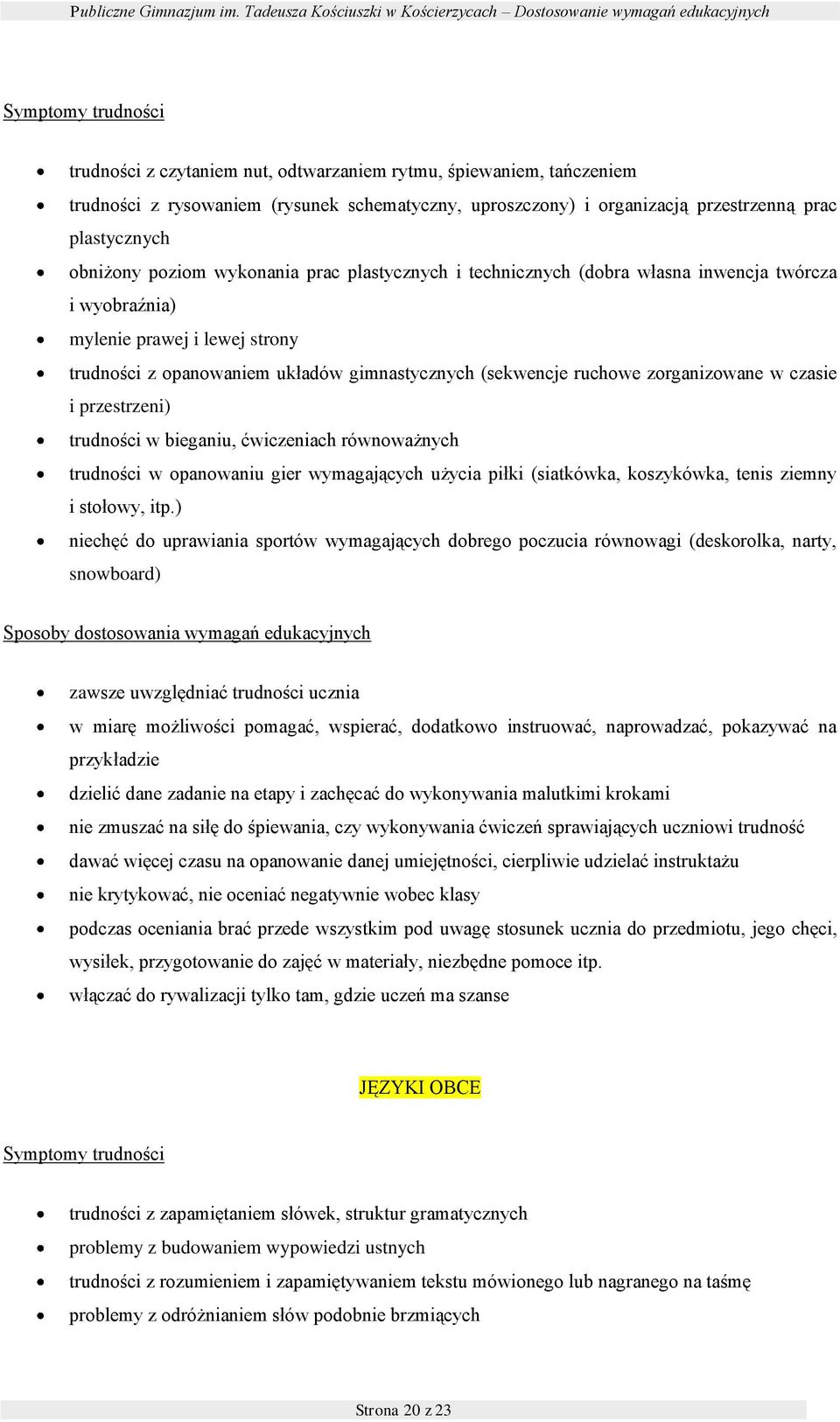 uprszczny) i rganizacją przestrzenną prac plastycznych bniżny pzim wyknania prac plastycznych i technicznych (dbra własna inwencja twórcza i wybraźnia) mylenie prawej i lewej strny trudnści z
