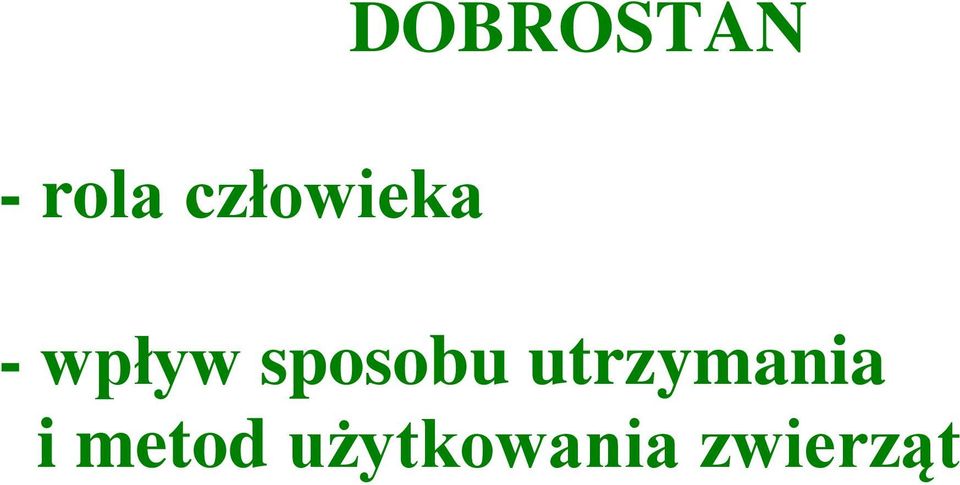sposobu utrzymania i