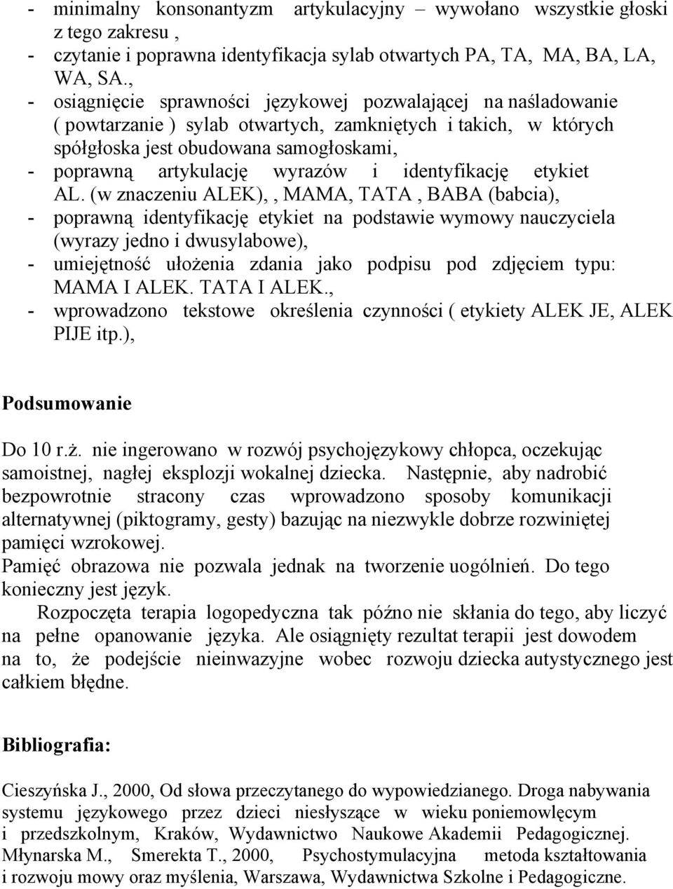 wyrazów i identyfikację etykiet AL.