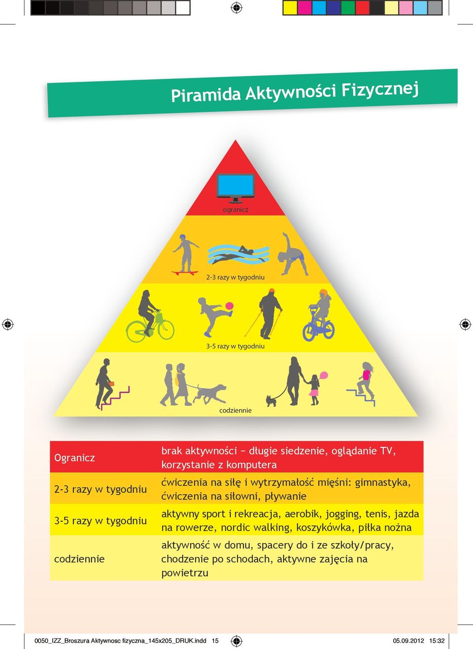 na siłowni, pływanie aktywny sport i rekreacja, aerobik, jogging, tenis, jazda na rowerze, nordic walking, koszykówka, piłka nożna aktywność w