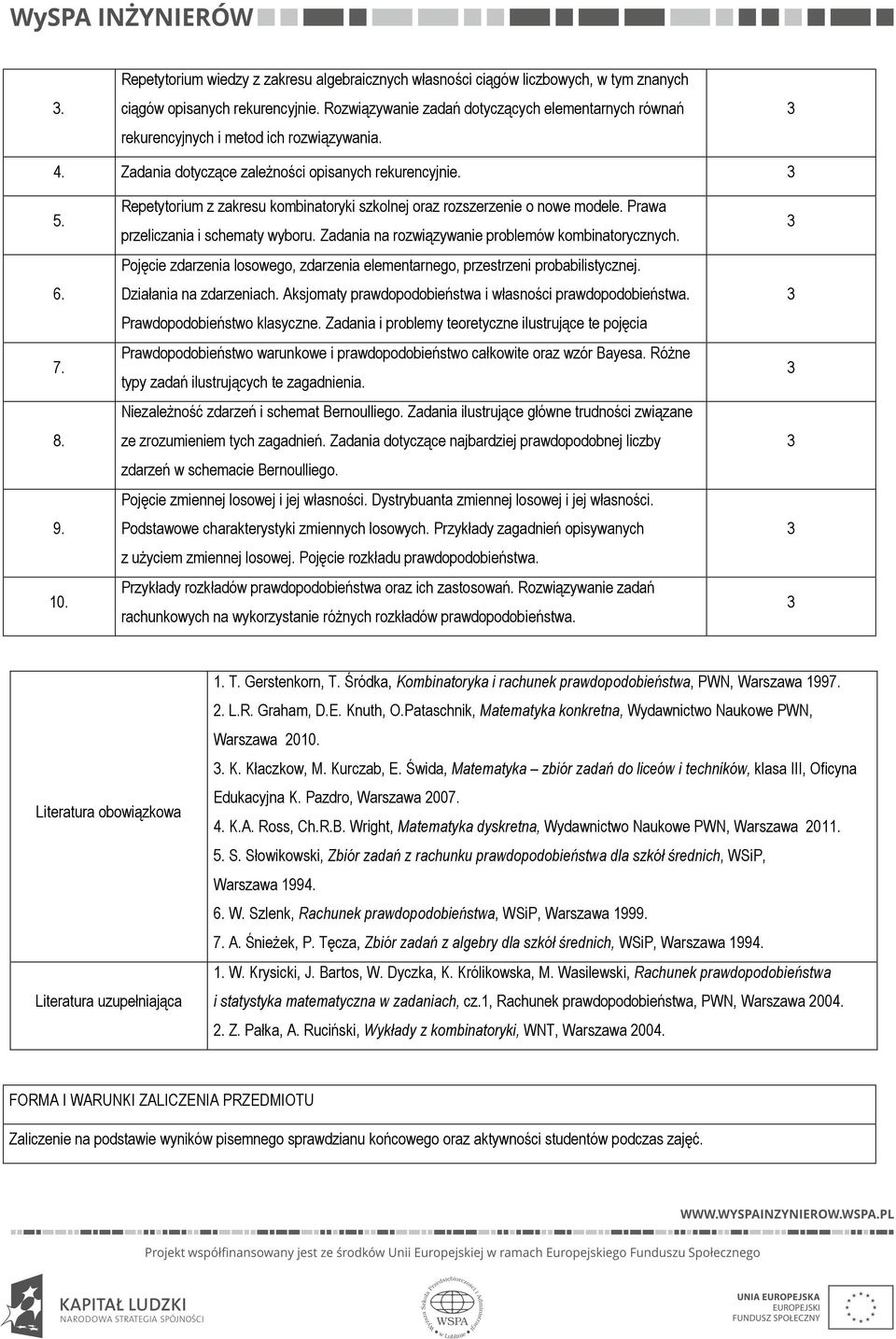 Repetytorium z zakresu kombinatoryki szkolnej oraz rozszerzenie o nowe modele. Prawa przeliczania i schematy wyboru. Zadania na rozwiązywanie problemów kombinatorycznych.