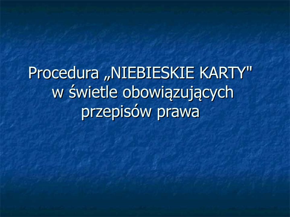 KARTY" w świetle