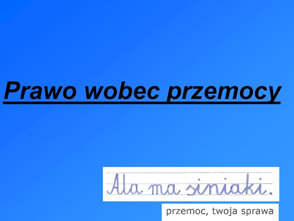 przemocy