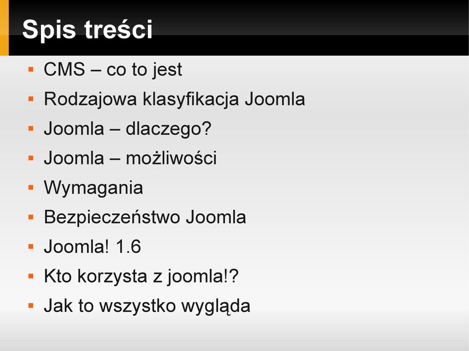 Joomla możliwości Wymagania Bezpieczeństwo