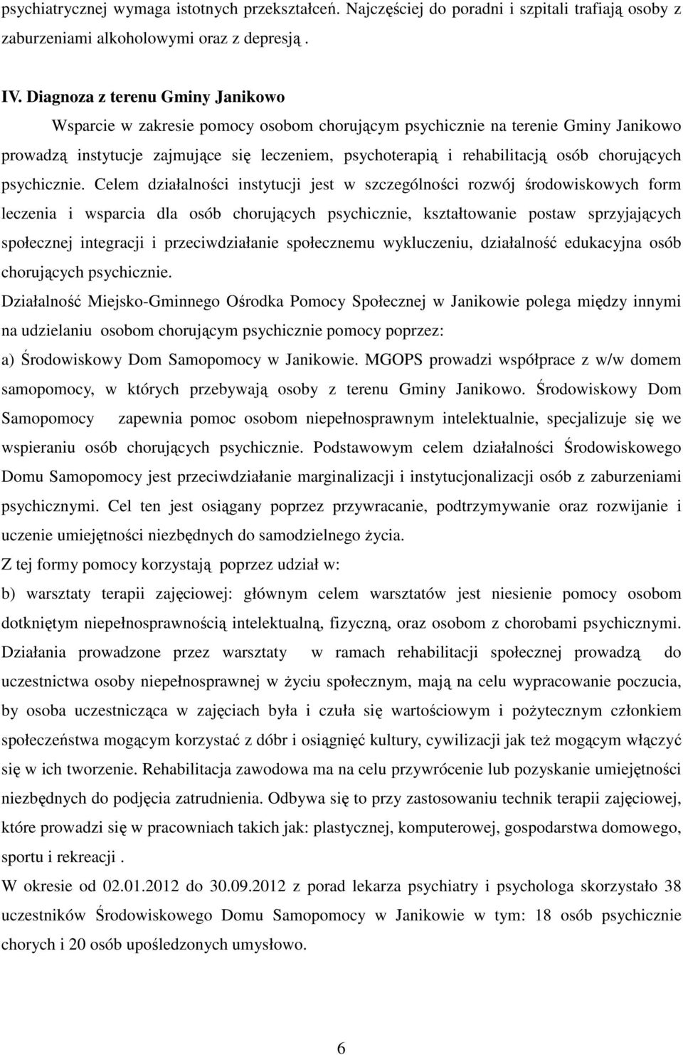 chorujących psychicznie.