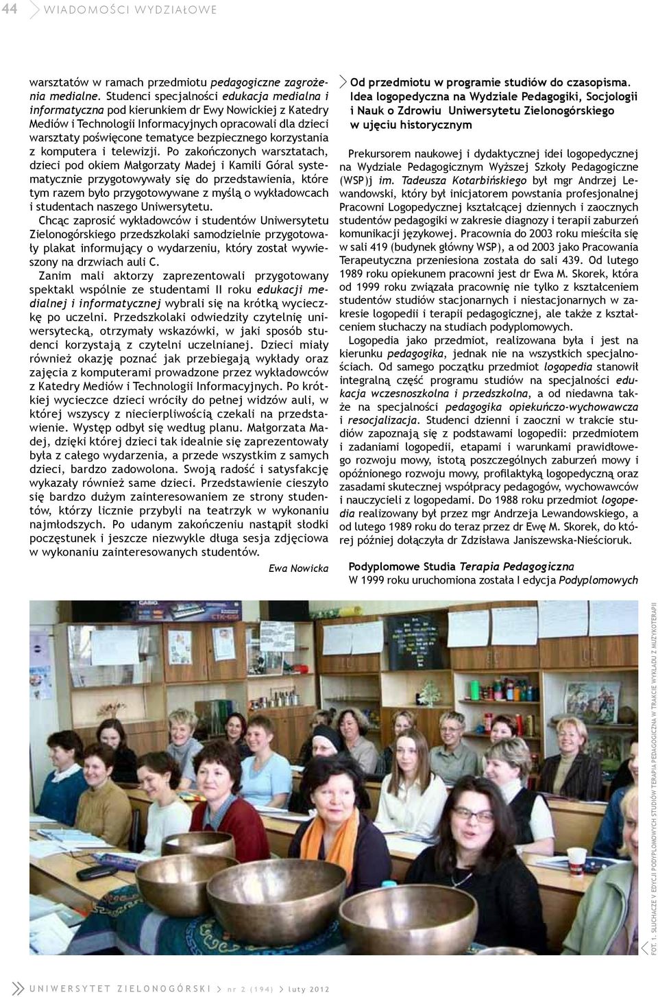 korzystania z komputera i telewizji.