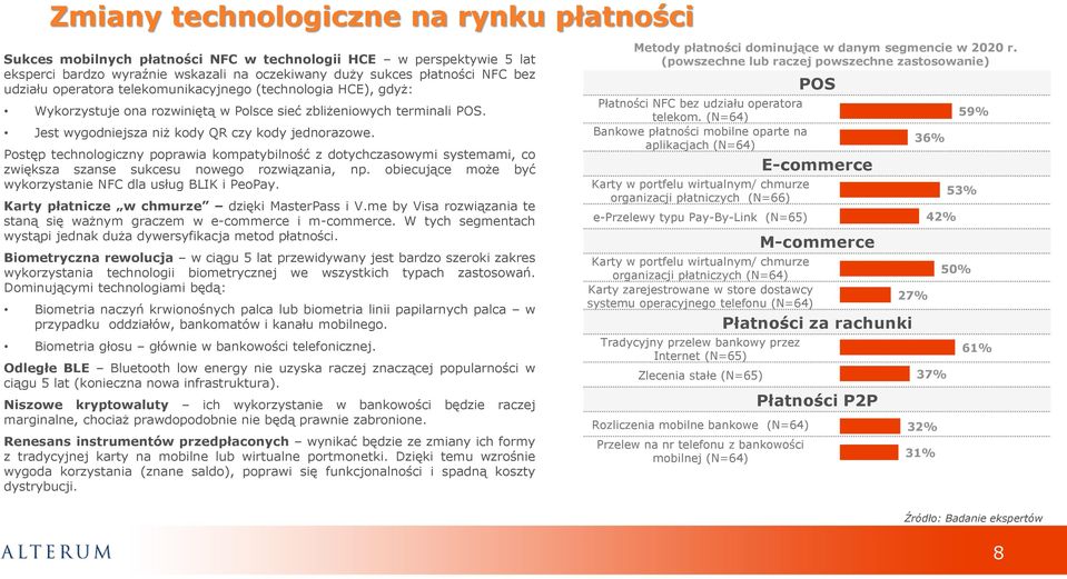 Postęp technologiczny poprawia kompatybilność z dotychczasowymi systemami, co zwiększa szanse sukcesu nowego rozwiązania, np. obiecujące może być wykorzystanie NFC dla usług BLIK i PeoPay.