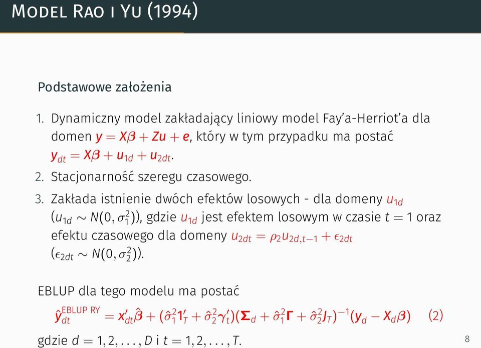 t. 2. Stacjonarność szeregu czasowego. 3.