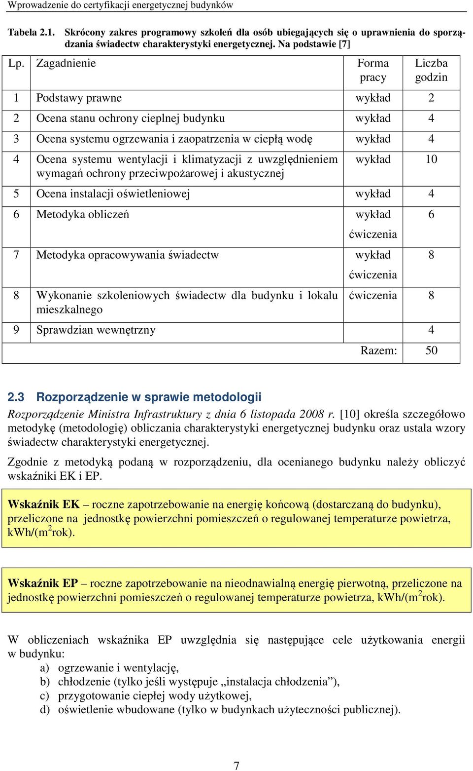wentylacji i klimatyzacji z uwzględnieniem wymagań ochrony przeciwpożarowej i akustycznej wykład 10 5 Ocena instalacji oświetleniowej wykład 4 6 Metodyka obliczeń wykład ćwiczenia 7 Metodyka