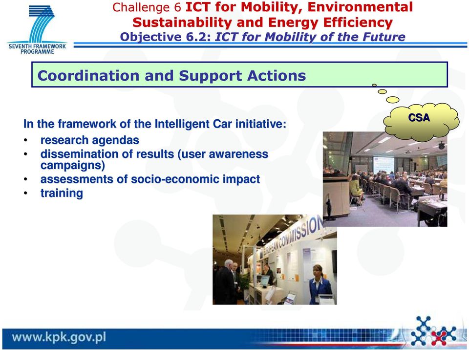 agendas dissemination of results (user awareness