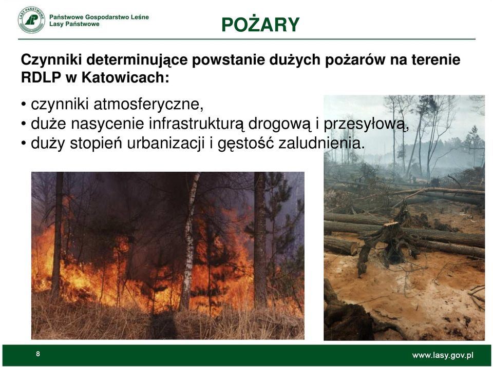 atmosferyczne, duŝe nasycenie infrastrukturą drogową