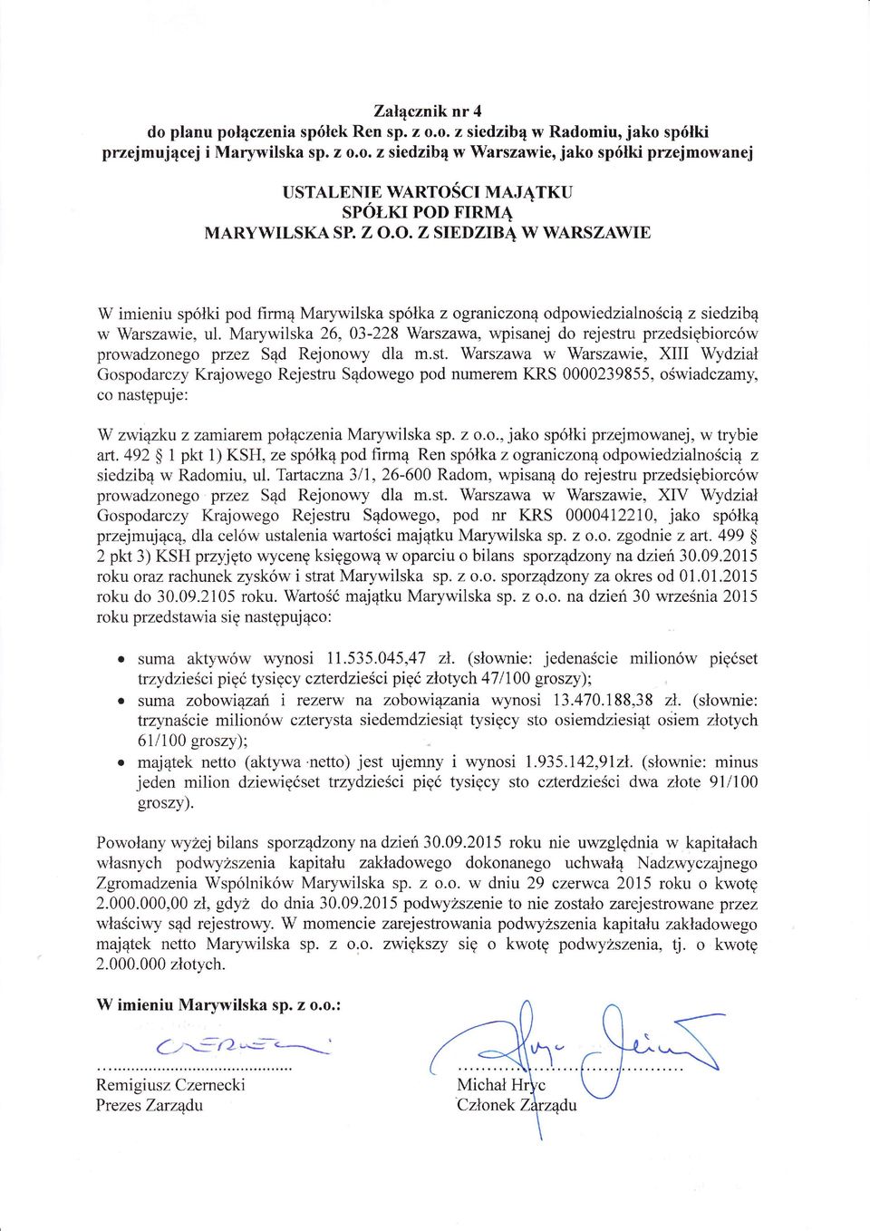 Marywilska 26, 03-ż28 Warszaw wpisanej do rejestr
