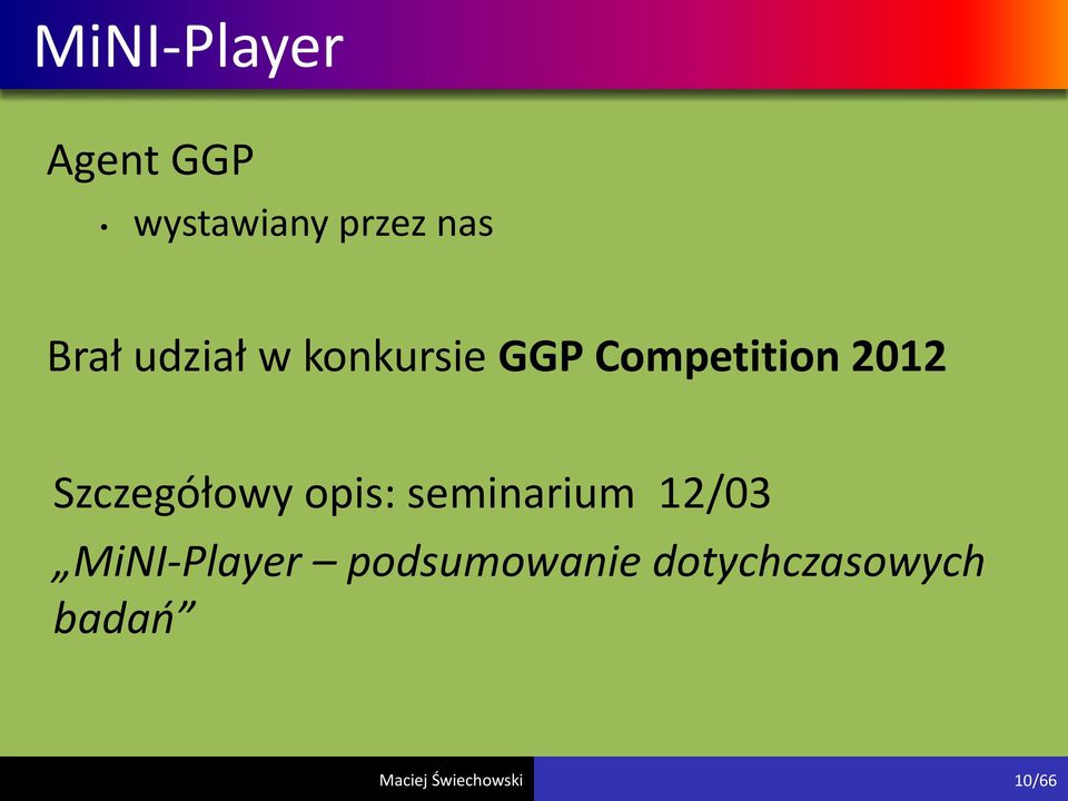 2012 Szczegółowy opis: seminarium 12/03