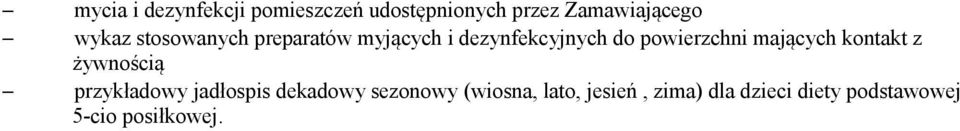 mających kontakt z żywnością przykładowy jadłospis dekadowy sezonowy