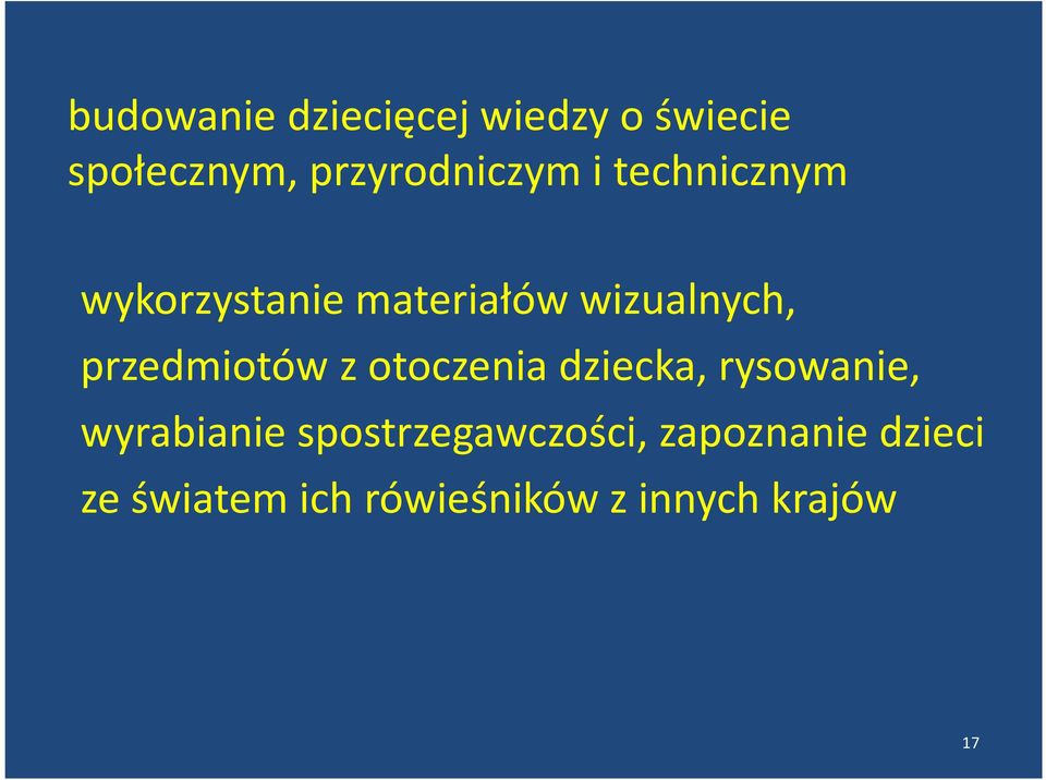 wizualnych, przedmiotów z otoczenia dziecka, rysowanie,