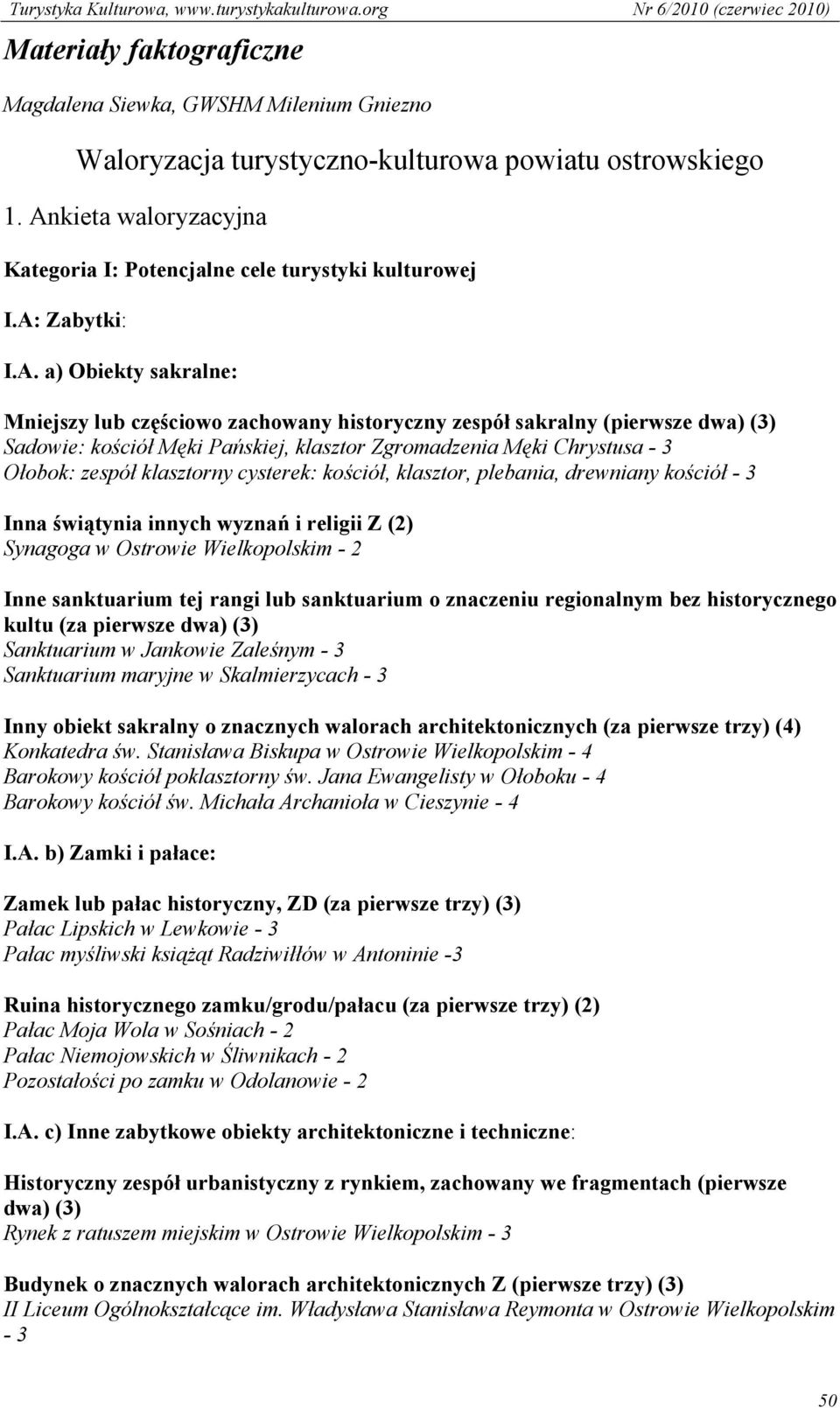 zespół klasztorny cysterek: kościół, klasztor, plebania, drewniany kościół - 3 Inna świątynia innych wyznań i religii Z (2) Synagoga w Ostrowie Wielkopolskim - 2 Inne sanktuarium tej rangi lub