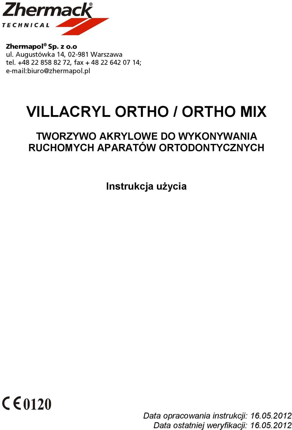 pl VILLACRYL ORTHO / ORTHO MIX TWORZYWO AKRYLOWE DO WYKONYWANIA RUCHOMYCH