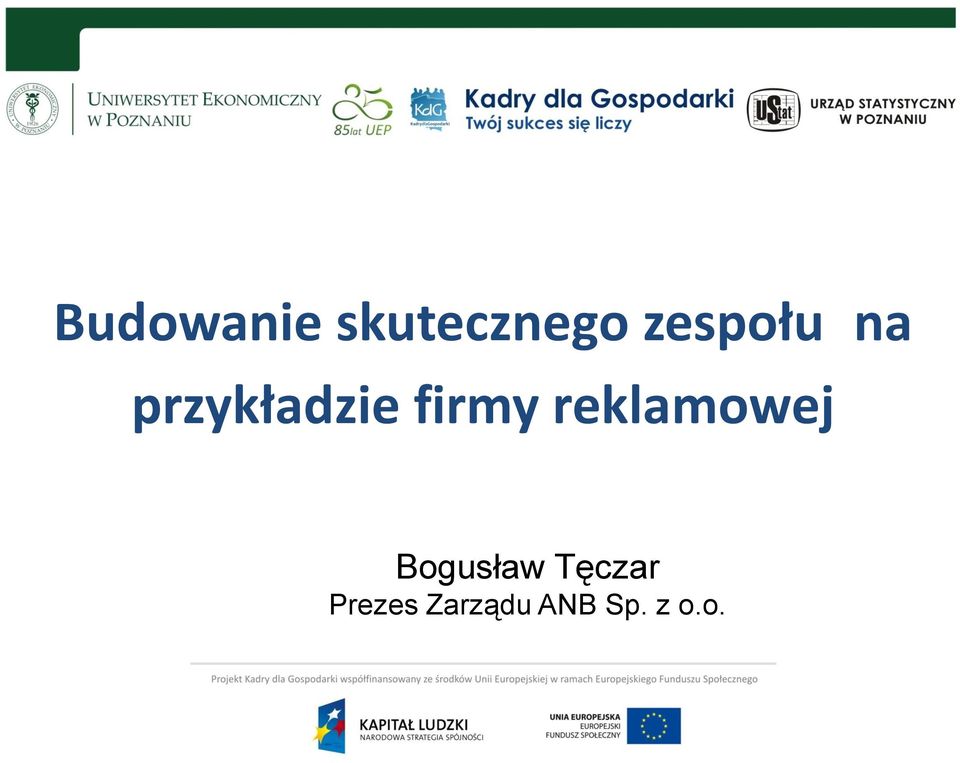 firmy reklamowej Bogusław