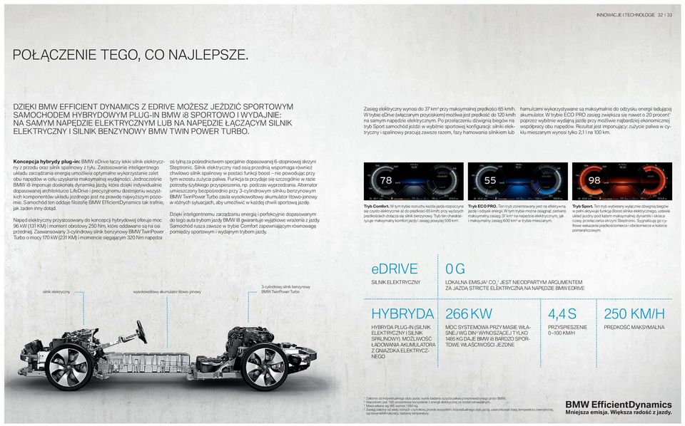 SILNIK BENZYNOWY BMW TWIN POWER TURBO. Zasięg elektryczny wynosi do km przy maksymalnej prędkości km/h.