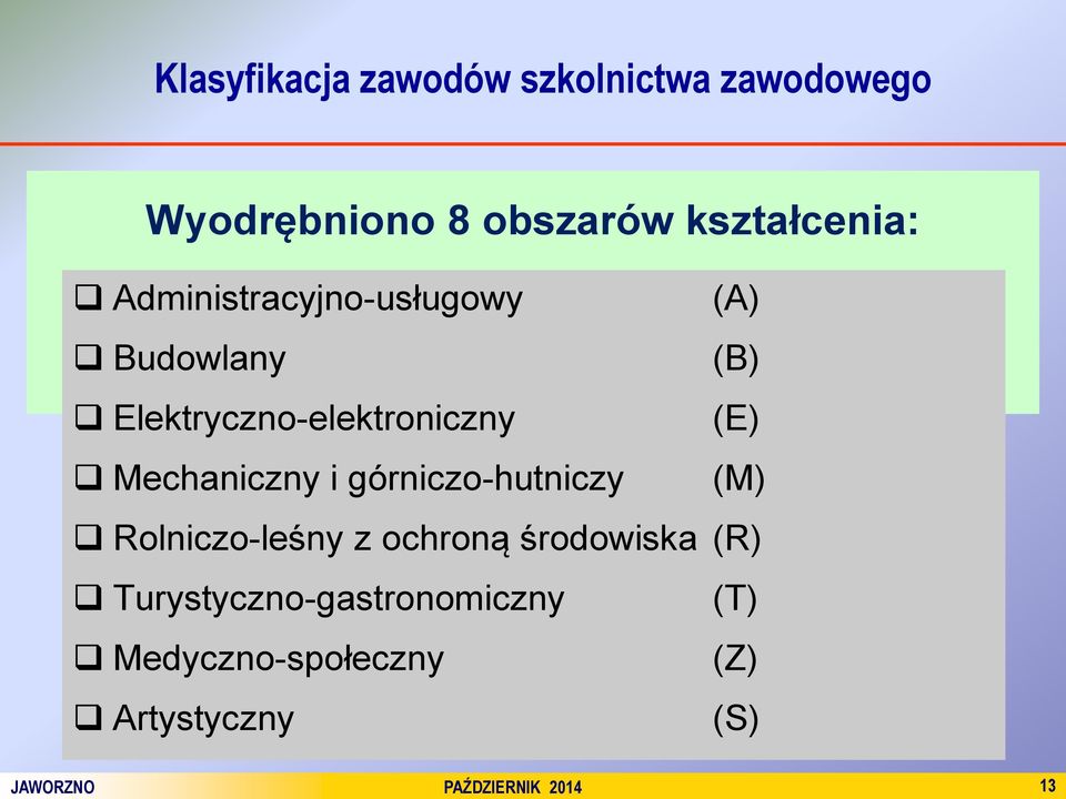 Mechaniczny i górniczo-hutniczy (M) Rolniczo-leśny z ochroną środowiska (R)