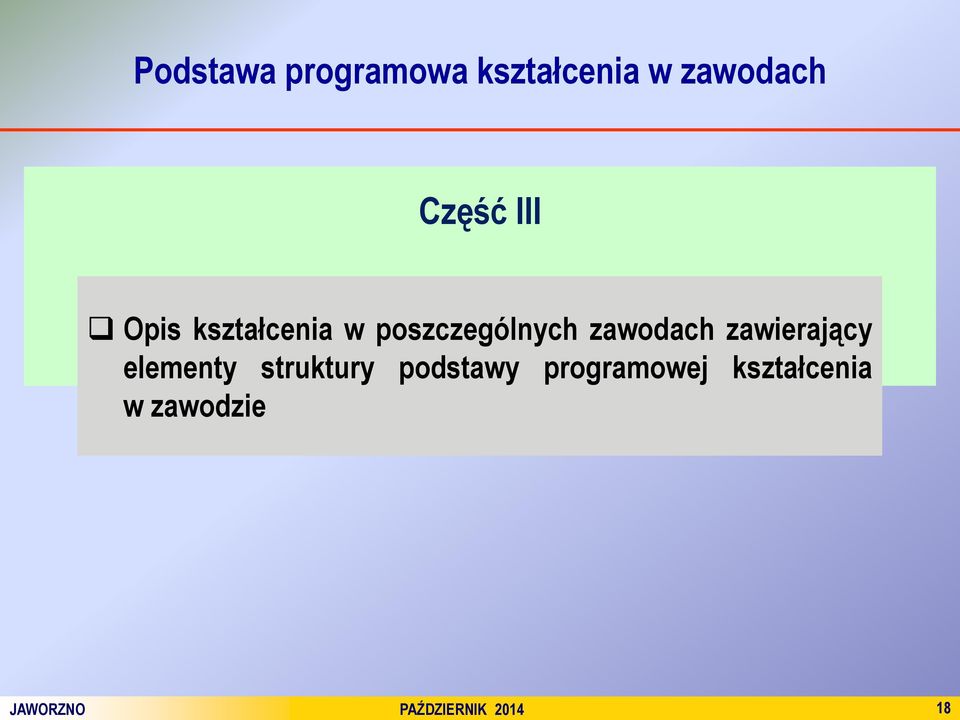 zawierający elementy struktury podstawy