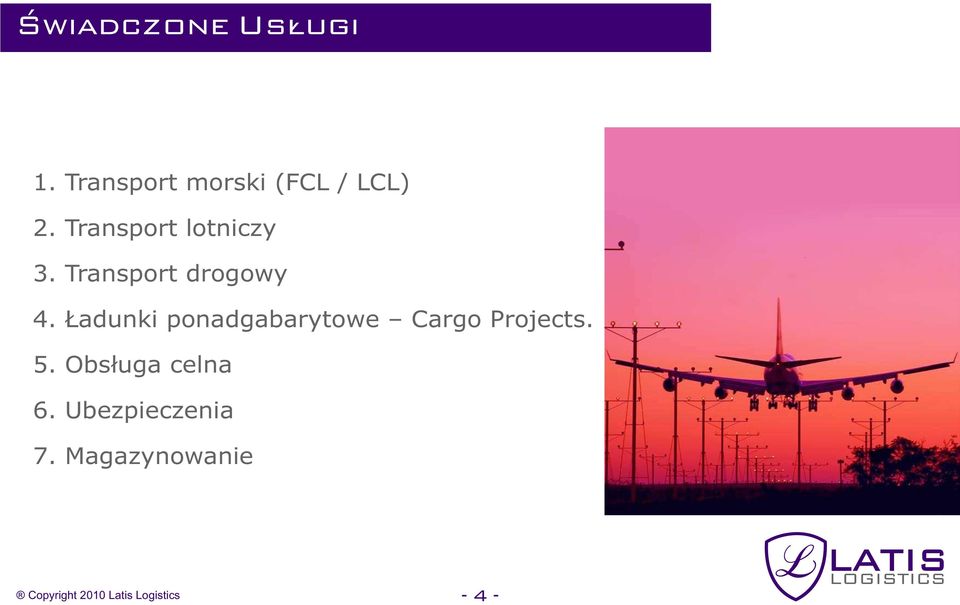 Ładunki ponadgabarytowe Cargo Projects. 5.