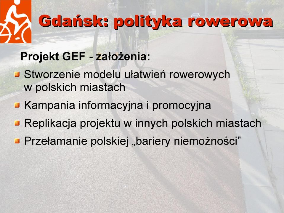 informacyjna i promocyjna Replikacja projektu w