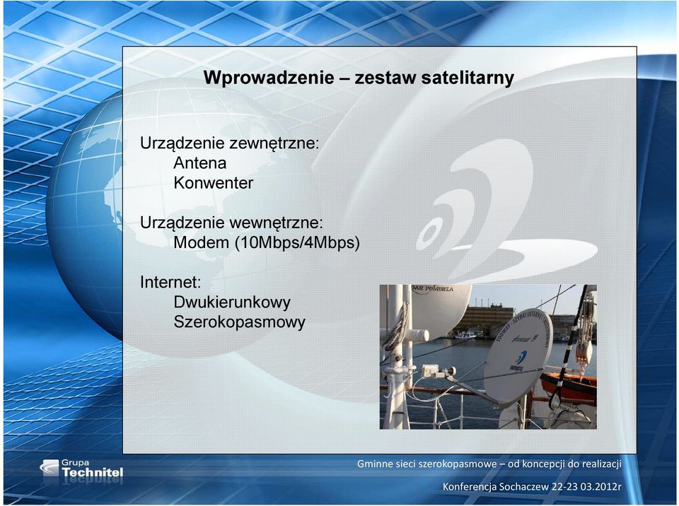 Konwenter Urządzenie wewnętrzne: Modem