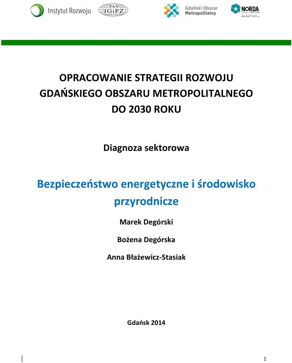 Bezpieczeństwo energetyczne i środowisko przyrodnicze