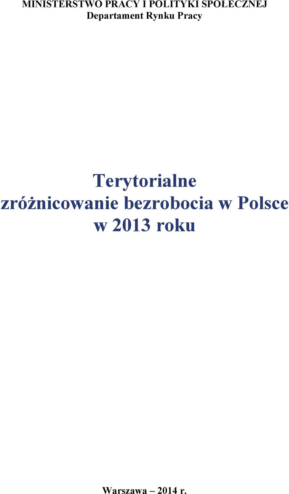 Terytorialne zróżnicowanie